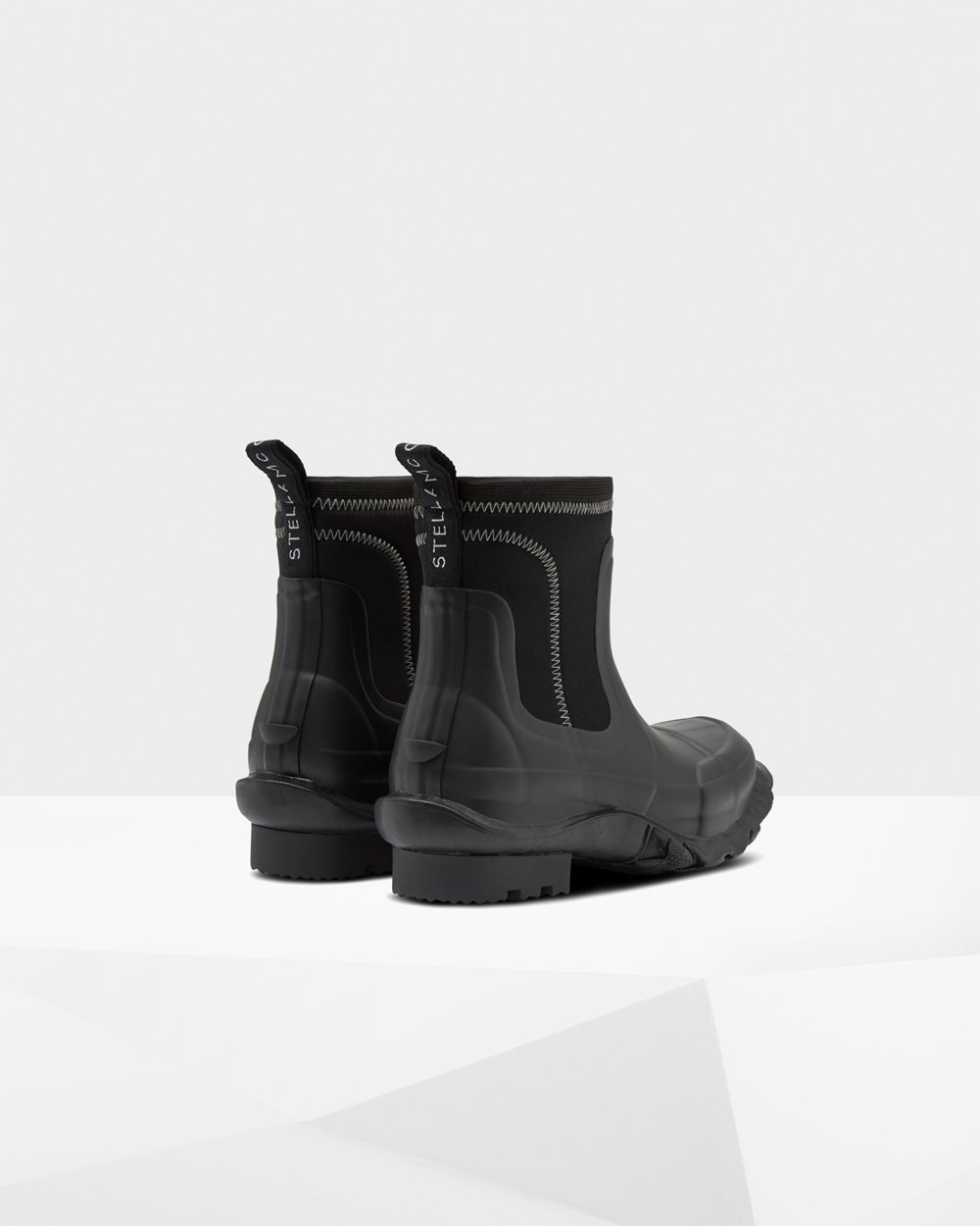 Botas Chelsea Stella Mccartney X Hunter Hombre - Negros - 639058ALW